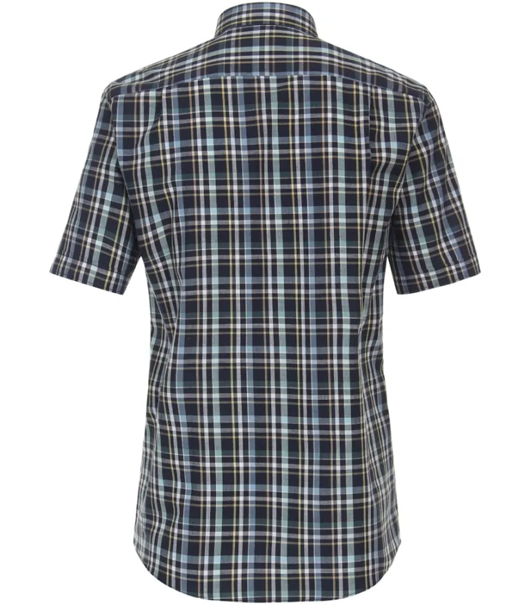 Freizeithemd Kurzarm blau