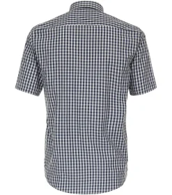 Freizeithemd Kurzarm blau