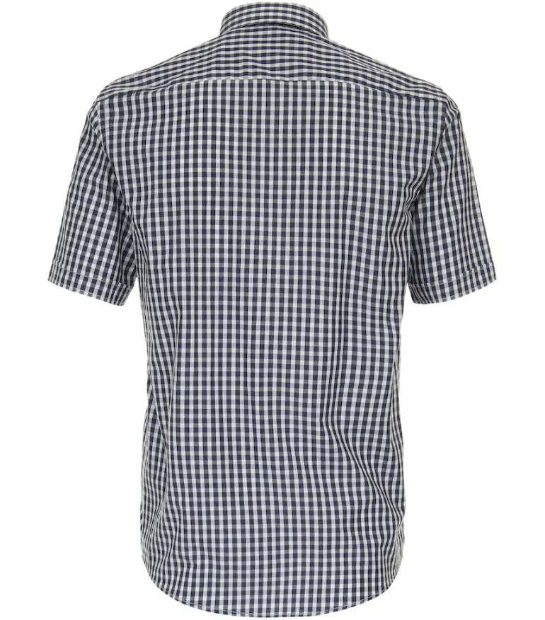 Freizeithemd Kurzarm blau