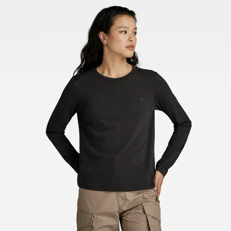 Front seam r t ls wmn dk black