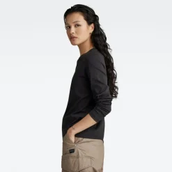 Front seam r t ls wmn dk black