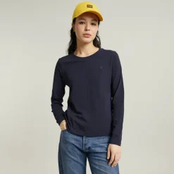 Front seam r t ls wmn osaka blue