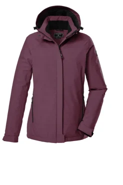 Funktionsjacke mit abzippbarer Kapuze 00458 hellpflaume