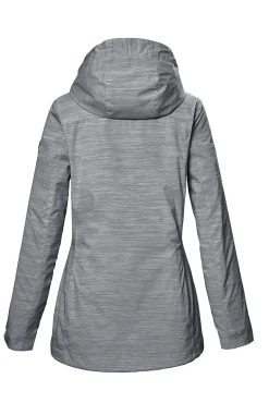 Funktionsjacke mit Kapuze 00502 blaugrau