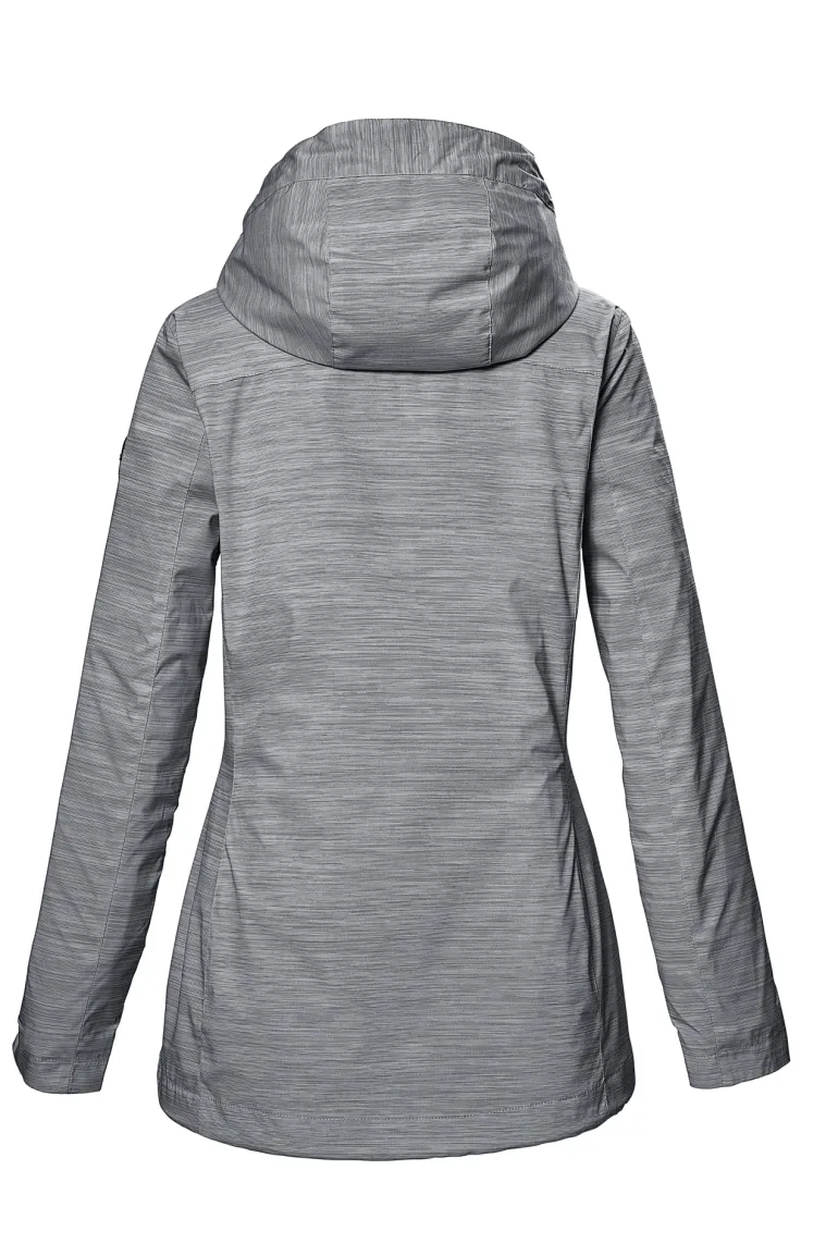 Funktionsjacke mit Kapuze 00502 blaugrau