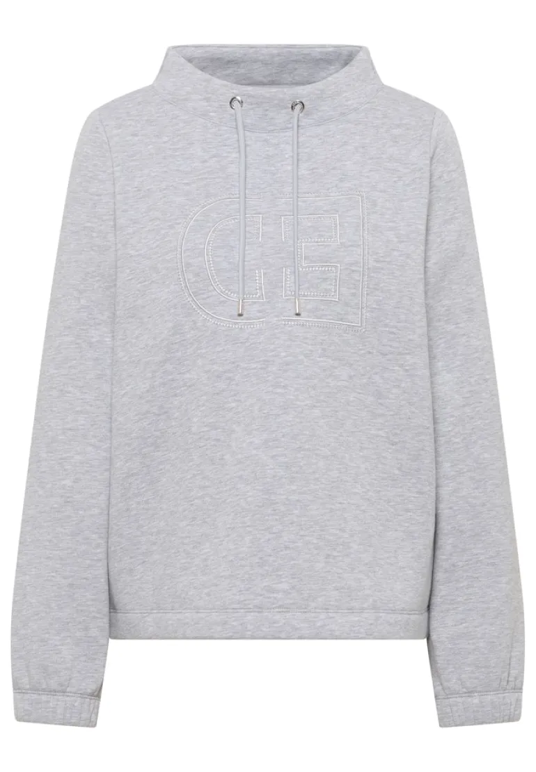 Funnelneck Sweatshirt luna grey melange