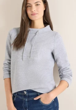 Funnelneck Sweatshirt luna grey melange