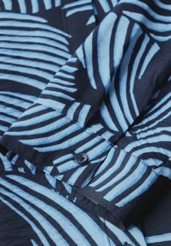 Gemusterte Bluse universal blue