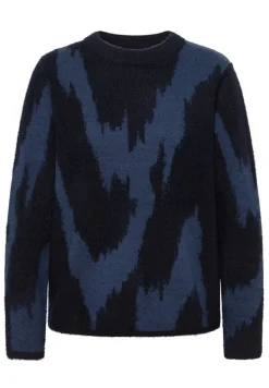 Gemusterter Pullover urban dark blue