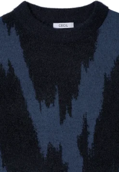 Gemusterter Pullover urban dark blue