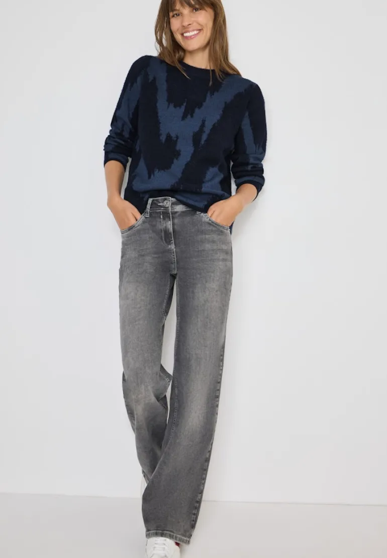 Gemusterter Pullover urban dark blue