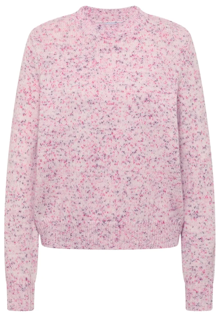 Gemusterter Strickpullover dark blossom melange