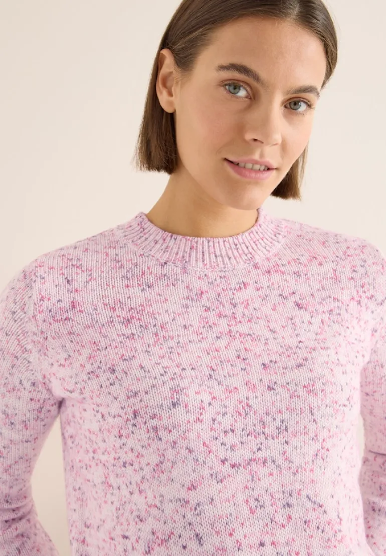 Gemusterter Strickpullover dark blossom melange