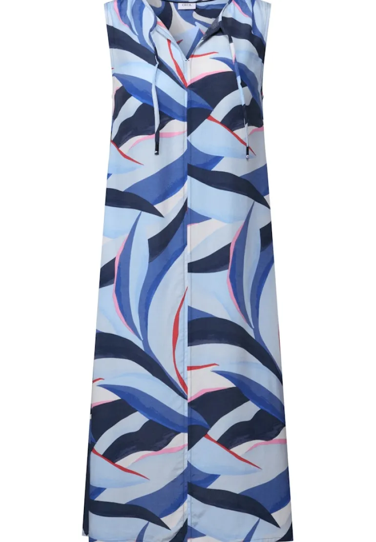 Gemustertes Kleid urban navy blue