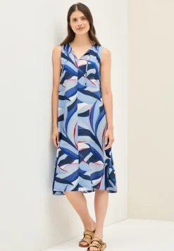 Gemustertes Kleid urban navy blue