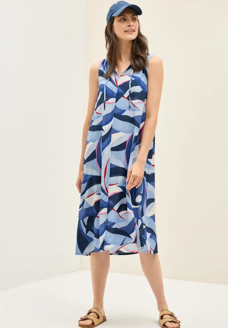 Gemustertes Kleid urban navy blue