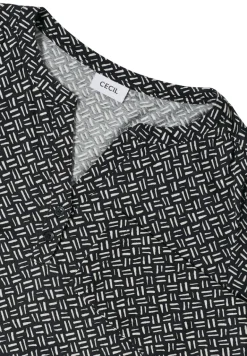 Gemustertes Tunika-Shirt light greige