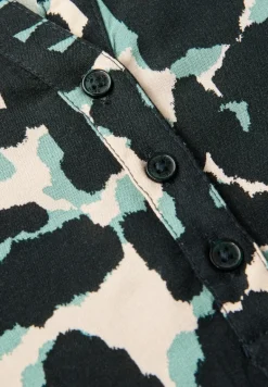 Gemusterte Tunika ink green