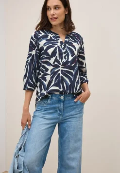 Gemusterte Tunika urban dark blue