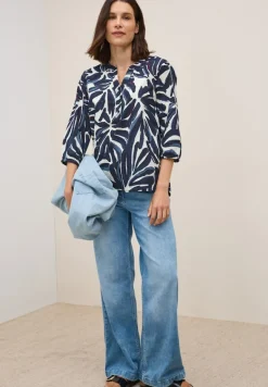 Gemusterte Tunika urban dark blue