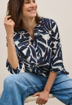 Gemusterte Tunika urban dark blue