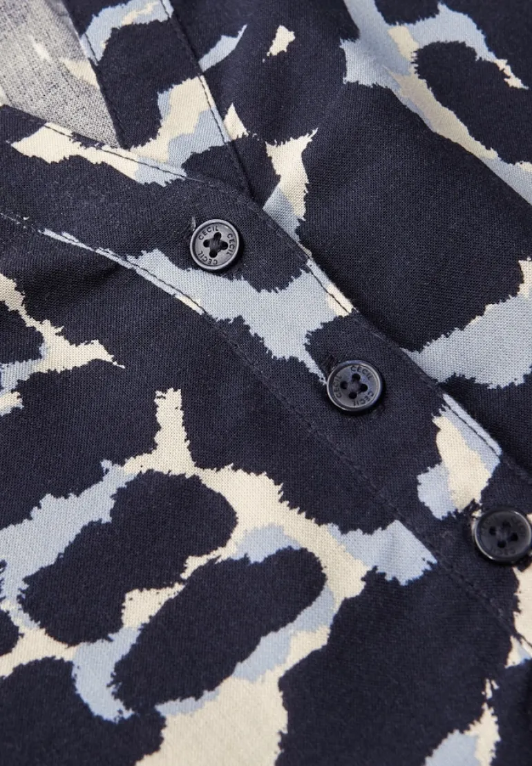 Gemusterte Tunika urban dark blue