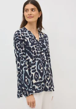 Gemusterte Tunika urban dark blue