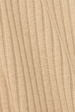 Gerippter Pullunder, Leinenmix sand