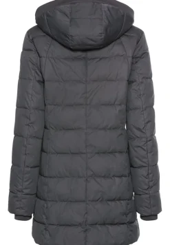 Gesteppte Jacke mit abnehmbarer Kapuze charcoal