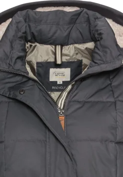 Gesteppte Jacke mit abnehmbarer Kapuze charcoal