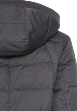 Gesteppte Jacke mit abnehmbarer Kapuze charcoal