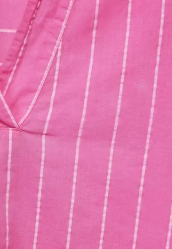 Gestreifte Bluse bloomy pink