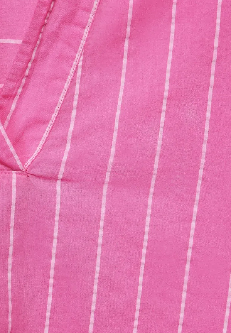 Gestreifte Bluse bloomy pink