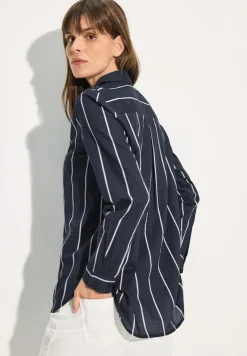 Gestreifte Bluse universal blue