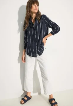 Gestreifte Bluse universal blue