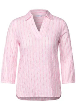 Gestreifte Bluse vanilla white