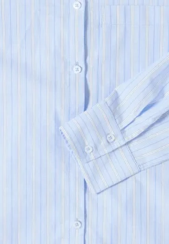 Gestreifte Hemdbluse light sky blue