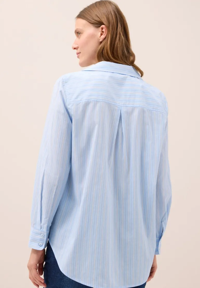 Gestreifte Hemdbluse light sky blue