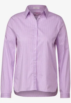 Gestreifte Hemdbluse sporty lilac