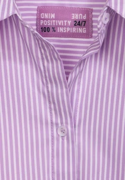 Gestreifte Hemdbluse sporty lilac