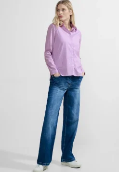 Gestreifte Hemdbluse sporty lilac