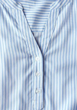 Gestreifte Kurzarmbluse blouse blue