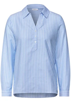 Gestreifte Oxford Bluse fresh light blue
