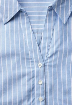 Gestreifte Oxford Bluse fresh light blue