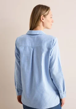 Gestreifte Oxford Bluse fresh light blue