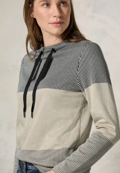 Gestreiftes Colorblock Shirt light hazel beige