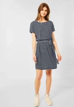 Gestreiftes Jerseykleid river blue
