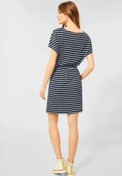 Gestreiftes Jerseykleid river blue