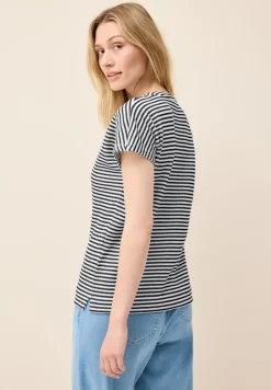 Gestreiftes Strukturshirt urban navy blue