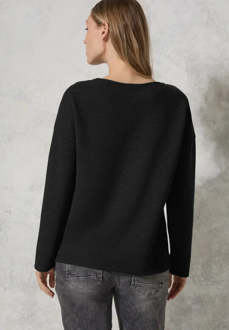 Glitzerndes Ottoman Shirt black